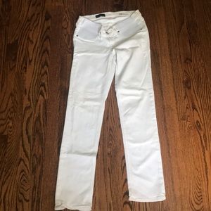 J. Crew Maternity Matchstick white skinny jeans 28